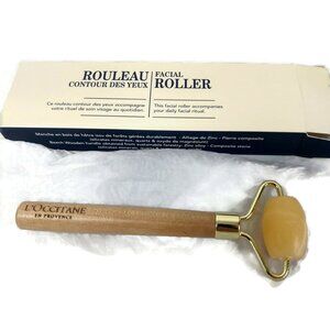 L'Occitane Facal Roller Beech wooden handle NIB